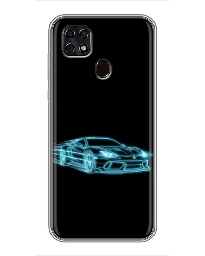 Чехол для ZTE Blade 20 Smart с картинкой «Неоновый контур Lamborghini» Чехол для ZTE Blade 20 Smart с картинкой «Неоновый контур Lamborghini»