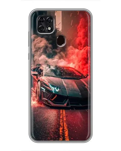 Чехол для ZTE Blade 20 Smart с картинкой «Lamborghini красный дым» Чехол для ZTE Blade 20 Smart с картинкой «Lamborghini красный дым»