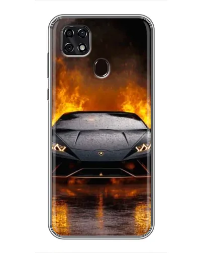 Чехол для ZTE Blade 20 Smart с картинкой «Lamborghini в огне» Чехол для ZTE Blade 20 Smart с картинкой «Lamborghini в огне»
