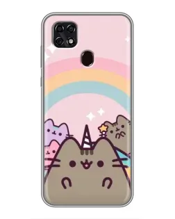Чехол для ZTE Blade 20 Smart с картинкой «Единорог Pusheen»