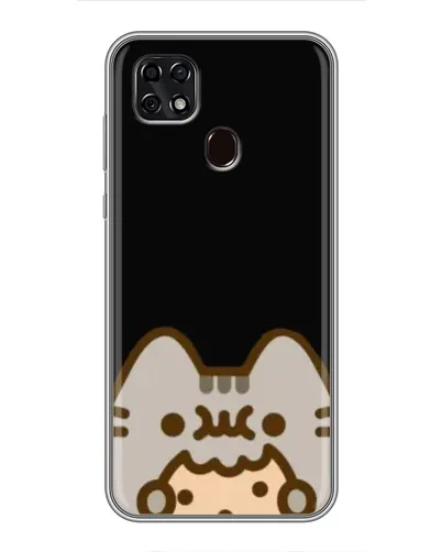 Чехол для ZTE Blade 20 Smart с картинкой «Пушин на черном»