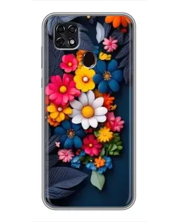 Чехол для ZTE Blade 20 Smart с картинкой «Цветочная феерия»