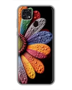 Чехол для ZTE Blade 20 Smart с картинкой «Радужный цветок»