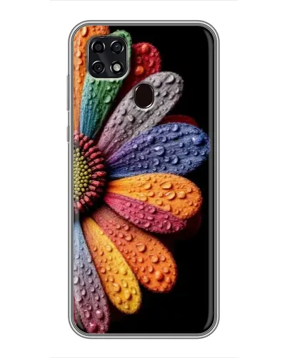Чехол для ZTE Blade 20 Smart с картинкой «Радужный цветок»