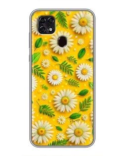 Чехол для ZTE Blade 20 Smart с картинкой «Ромашковое солнце»