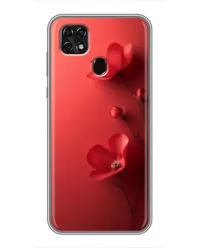 Чехол для ZTE Blade 20 Smart с картинкой «Маковые соцветия»