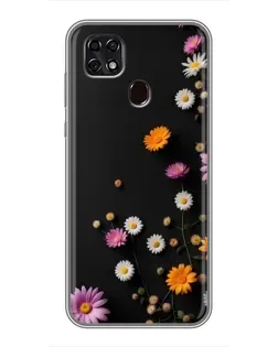 Чехол для ZTE Blade 20 Smart с картинкой «Цветочная композиция»