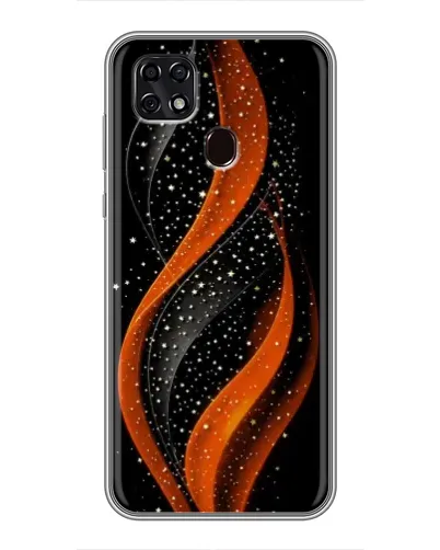 Чехол для ZTE Blade 20 Smart с картинкой «Огненная звездная волна»