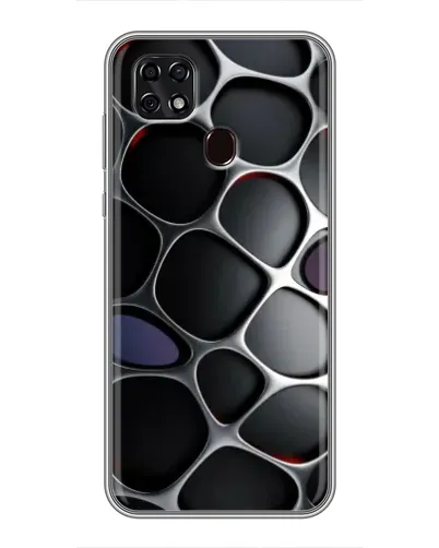 Чехол для ZTE Blade 20 Smart с картинкой «Объемная темная решетка»
