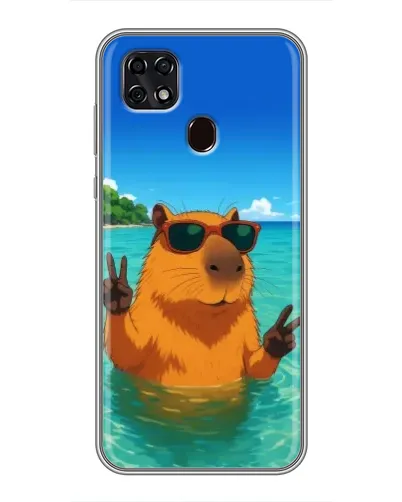 Чехол для ZTE Blade 20 Smart с картинкой «Морская капибара» Чехол для ZTE Blade 20 Smart с картинкой «Морская капибара»