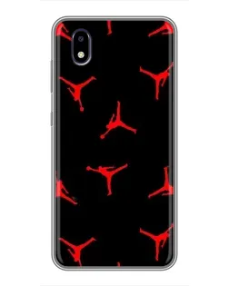 Чехол для ZTE Blade A3 (2020) с картинкой «Jordan Red Pattern»
