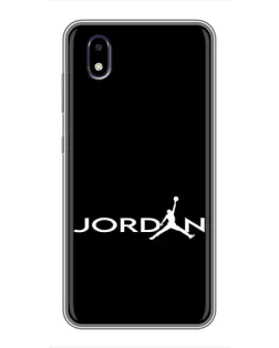 Чехол для ZTE Blade A3 (2020) с картинкой «Jordan White Logo»