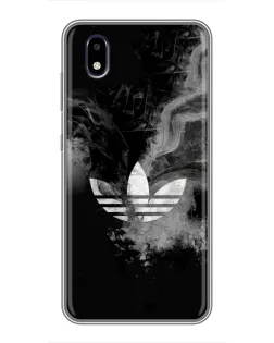 Чехол для ZTE Blade A3 (2020) с картинкой «Абстрактный дым Adidas»