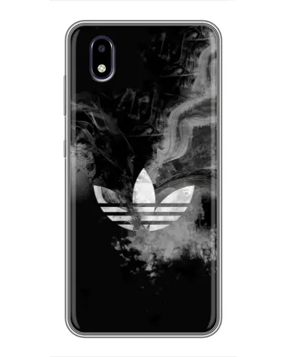 Чехол для ZTE Blade A3 (2020) с картинкой «Абстрактный дым Adidas»