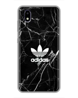 Чехол для ZTE Blade A3 (2020) с картинкой «Белый мрамор Adidas»