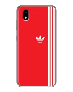 Чехол для ZTE Blade A3 (2020) с картинкой «Красный минимализм Adidas»