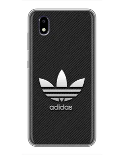 Чехол для ZTE Blade A3 (2020) с картинкой «Adidas Карбоновая текстура»