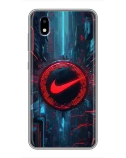 Чехол для ZTE Blade A3 (2020) с картинкой «Техногенный стиль Nike»