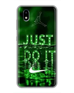 Чехол для ZTE Blade A3 (2020) с картинкой «Зеленый неоновый Nike»