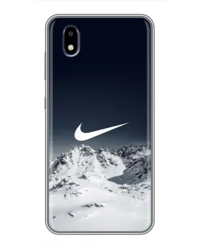Чехол для ZTE Blade A3 (2020) с картинкой «Nike — зимние горы»