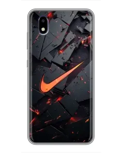 Чехол для ZTE Blade A3 (2020) с картинкой «Nike — эффект разломов»