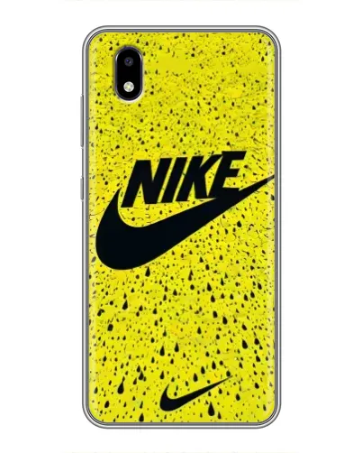 Чехол для ZTE Blade A3 (2020) с картинкой «Желтый текстурный Nike»