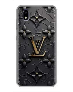 Чехол для ZTE Blade A3 (2020) с картинкой «Кожаная текстура LV»