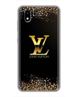 Чехол для ZTE Blade A3 (2020) с картинкой «LV — золотые искры»