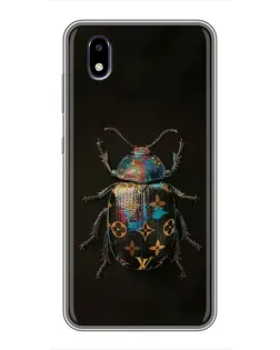 Чехол для ZTE Blade A3 (2020) с картинкой «LV — мраморный принт»