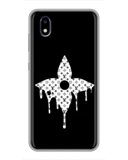 Чехол для ZTE Blade A3 (2020) с картинкой «Цветочная монограмма»
