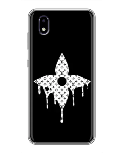Чехол для ZTE Blade A3 (2020) с картинкой «Цветочная монограмма»