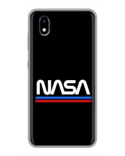 Чехол для ZTE Blade A3 (2020) с картинкой «NASA — классика Red Blue»