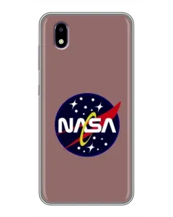 Чехол для ZTE Blade A3 (2020) с картинкой «NASA — ретро космос»