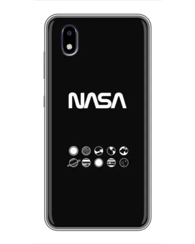 Чехол для ZTE Blade A3 (2020) с картинкой «NASA — технический принт»