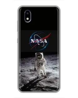 Чехол для ZTE Blade A3 (2020) с картинкой «Астронавт на Луне»