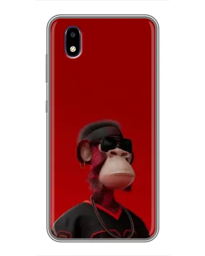 Чехол для ZTE Blade A3 (2020) с картинкой «Bored Ape в красном»