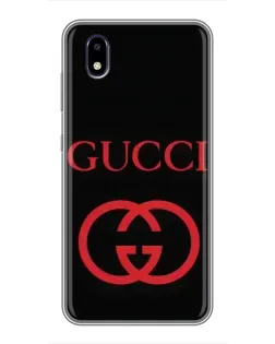 Чехол для ZTE Blade A3 (2020) с картинкой «Gucci — красный логотип»