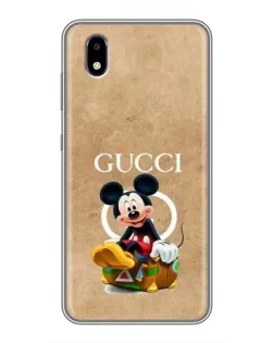 Чехол для ZTE Blade A3 (2020) с картинкой «Микки Маус Gucci — крафт»