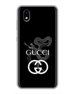 Чехол для ZTE Blade A3 (2020) с картинкой «Gucci — серебряная змея»