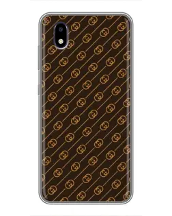 Чехол для ZTE Blade A3 (2020) с картинкой «Gucci — золотые диагонали»
