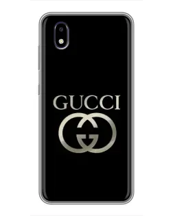Чохол для ZTE Blade A3 (2020) з картинкою «Gucci — золото на чорному»