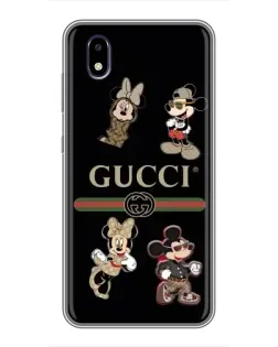 Чохол для ZTE Blade A3 (2020) з картинкою «Gucci — герої Disney та монограма»