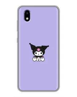 Чехол для ZTE Blade A3 (2020) с картинкой «Kuromi — фиолетовый минимализм»