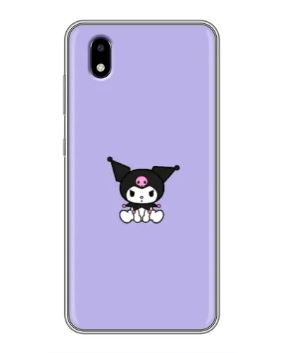 Чехол для ZTE Blade A3 (2020) с картинкой «Kuromi — фиолетовый минимализм»