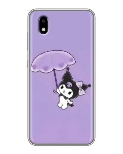 Чехол для ZTE Blade A3 (2020) с картинкой «Kuromi с зонтиком»