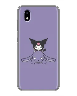Чехол для ZTE Blade A3 (2020) с картинкой «Kuromi на лиловом фоне»