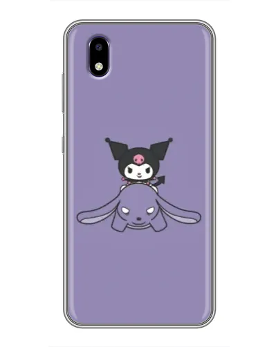 Чехол для ZTE Blade A3 (2020) с картинкой «Kuromi на лиловом фоне»