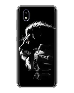 Чехол для ZTE Blade A3 (2020) с картинкой «BMW и лев»