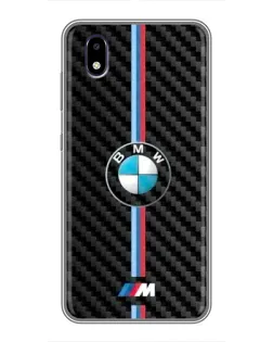 Чехол для ZTE Blade A3 (2020) с картинкой «Эмблема BMW и карбон»