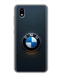 Чехол для ZTE Blade A3 (2020) с картинкой «Логотип BMW — минимализм»